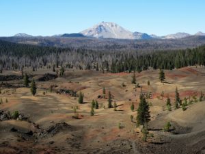 View from the cinder cone of Mt Lassen