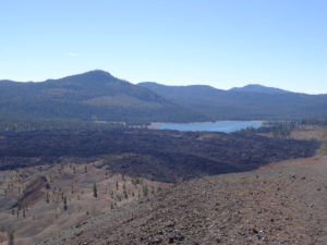 Snag Lake off in the distance. A bit over a mile.